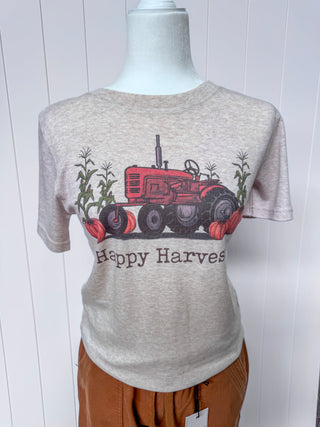 Happy Harvest Unisex Tee | Perfect for Pumpkin Patch - Matching Kids T Shirt Available