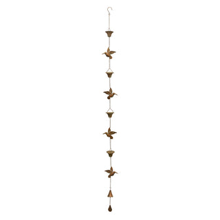 Hummingbird Rain Iron Chain - 69”L