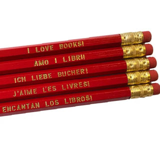 I LOVE BOOKS! Language Pencils - JSQ Mercantile