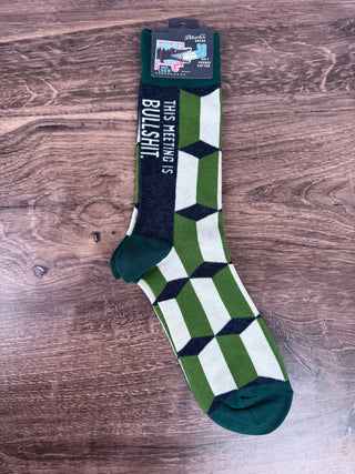 Meeting is Bullshit Men's Socks