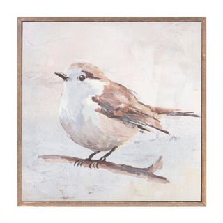 10” Bird Block Wood Canvas