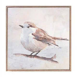 10” Bird Block Wood Canvas - JSQ Mercantile