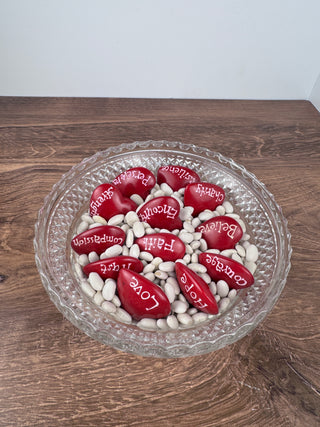 Stone Heart with Inspirational Words