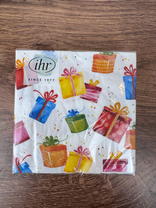 Birthday Presents | 3 Ply Cocktail Napkin | Pack of 20
