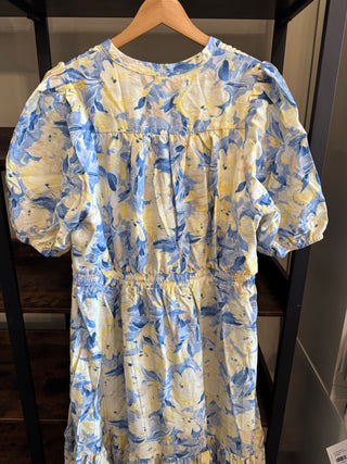 Kira Romantic Drawstring Midi Dress