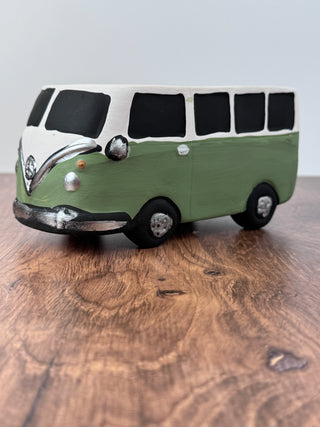 Retro Themed Dolomite Van Planter