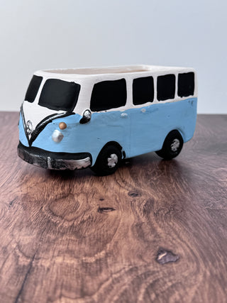 Retro Themed Dolomite Van Planter