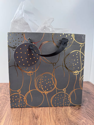 Gold Balloons Gift Bag