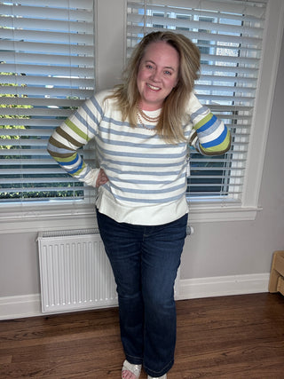 Day Of Fun Long Sleeve Sweater, Moonstone