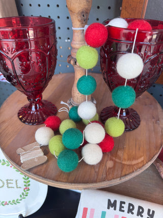 North Pole Wool Garlands/Ornaments