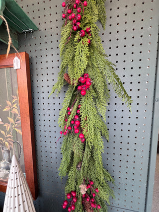 Pine & Berry Faux Garland 48" L