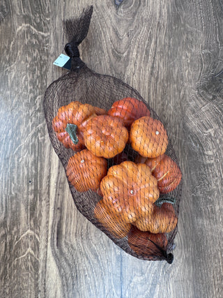 Bag of 12 Mini Orange Pumpkins | Fall Bowl & Vase Fillers