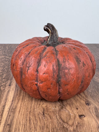 5.75” tall Rustic Orange Pumpkin