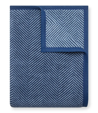 Harborview Herringbone Navy Blanket | Chappy Wrap
