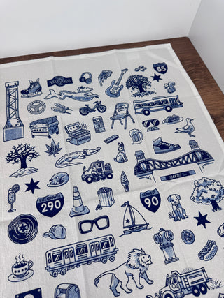 Chicago Icons Dish Towel