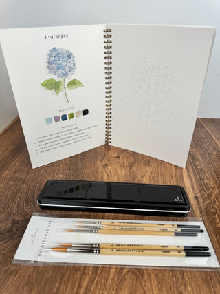 Flower Watercolor Workbook