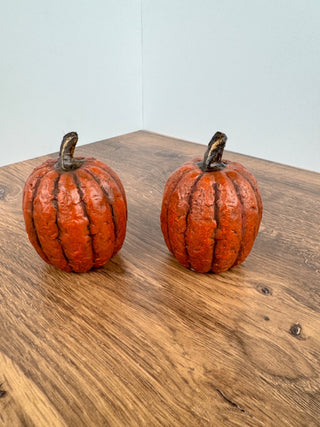 3.75” Faux Orange Pumpkin - JSQ Mercantile