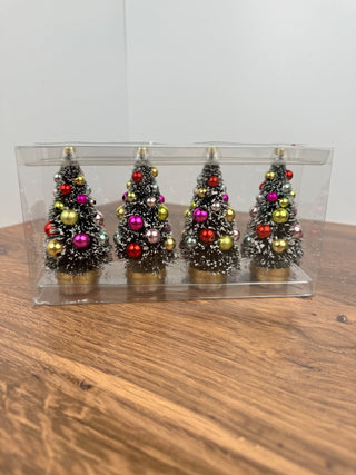 Boxed Set of 4 Sisel Trees - 4" Tall - JSQ Mercantile