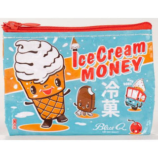 Ice Cream Money coin purse with zipper, compact pouch for coins and cash – JSQ Mercantile – a women’s boutique and gift shop in La Grange, IL