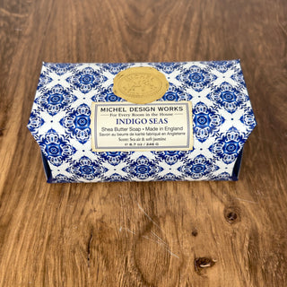 Indigo Seas Large Bath Soap Bar | 8.7 oz