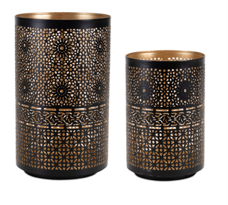 Iron Filigree Candle Holder Set (Set of 2)