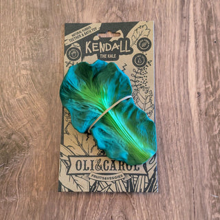 Kendall the Kale by Oli & Carol – natural rubber eco-friendly teething toy shaped like a green kale leaf| JSQ Mercantile – Women’s Boutique & Gift Shop in La Grange, IL