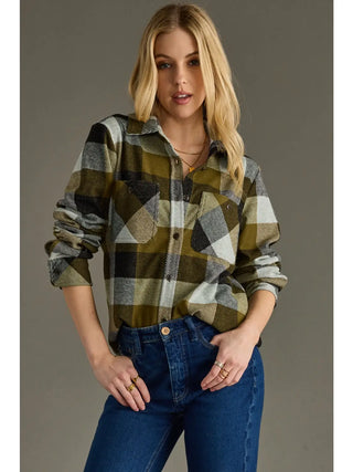 Lillian Super Soft Button Up Ladies Flannel