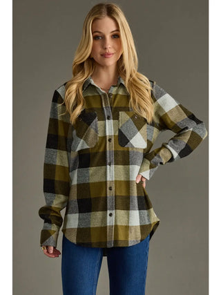 Lillian Super Soft Button Up Ladies Flannel