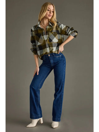 Lillian Super Soft Button Up Ladies Flannel