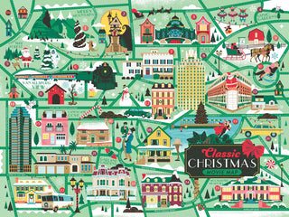 Map of Classic Christmas Movies | 500 Piece Puzzle | True South Puzzle Co - JSQ Mercantile