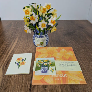 Mini English Daffodil Pop Up Greeting Card - JSQ Mercantile, women's boutique and gift shop in La Grange, il