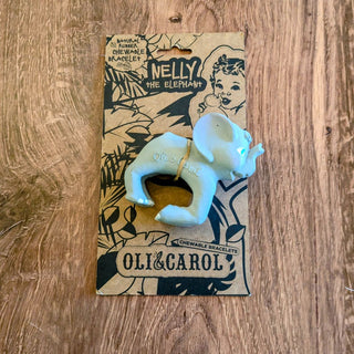 Nelly the Elephant by Oli & Carol – natural rubber eco-friendly teething toy shaped like an elephant | JSQ Mercantile – Women’s Boutique & Gift Shop in La Grange, IL
