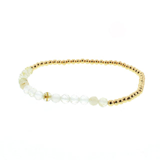 Gold Birthstone Stacking Bracelet - Citrine (November)