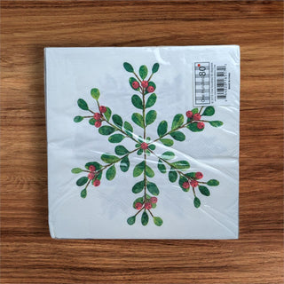 Botanical Christmas Napkins - 20 per Pack - JSQ Mercantile