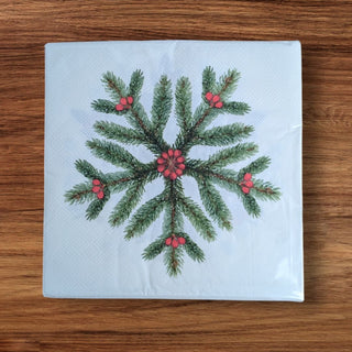 Botanical Christmas Napkins - 20 per Pack - JSQ Mercantile