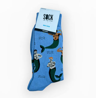 Men's Crew: Mermen | Novelty Socks - JSQ Mercantile