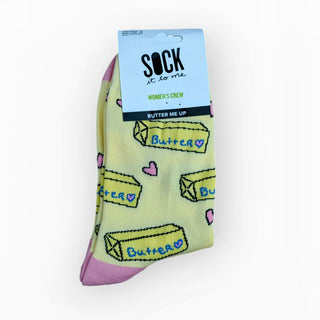 Butter Me Up Women's Crew Socks - JSQ Mercantile