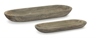 Rustic Reclaimed Wood Trough Tray Set