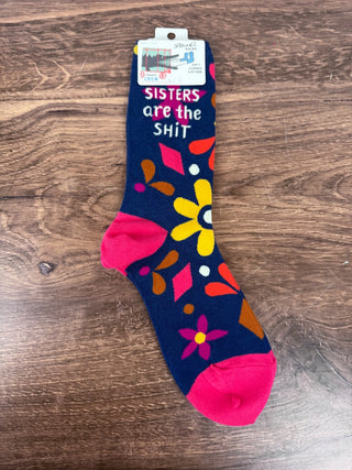 Sisters Are The Shit Crew Socks