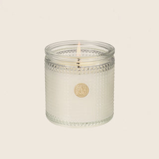 Aromatique Sunkissed Sandalwood 6 oz Candle in Textured Glass