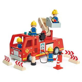 Fire Engine - Wooden Toy Set