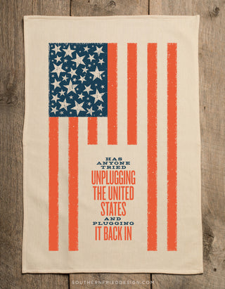Unplugging the United States Kitchen Towel - JSQ Mercantile