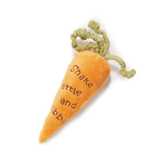 6" Velour Carrot Rattle for Baby - JSQ Mercantile