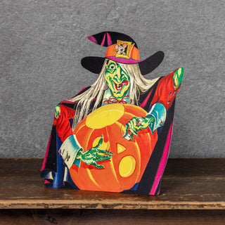 Vintage Wicked Witch Dummy Board – Halloween Freestanding Décor