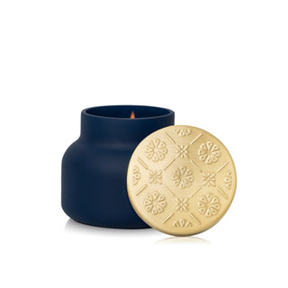 Volcano Artisan Terrazza Velluto Candle, Cobalt Blue, 8 oz