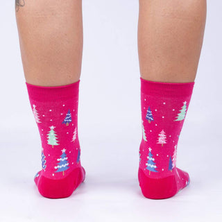 Feeling Pine - Glow in the Dark - Women's Crew Sock - JSQ Mercantile