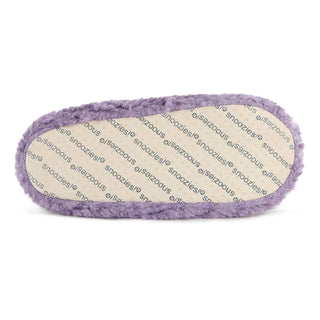 Purple Teddy Bear Faux Fur Snoozies with Memory Foam