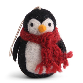 Penguin Felt Ornament handmade from soft felt with hand-stitched details, available at JSQ Mercantile – a women’s boutique and gift shop in La Grange, IL.