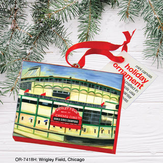 Wrigley Field, Chicago, Horizontal Mini Canvas Ornament