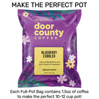 Blueberry Cobbler SPRING Flavored Coffee, 1.5oz, 6 pack - JSQ Mercantile